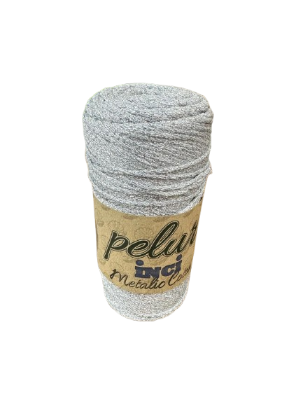 SİMLİ MAKROME İPİ - GÜMÜŞ