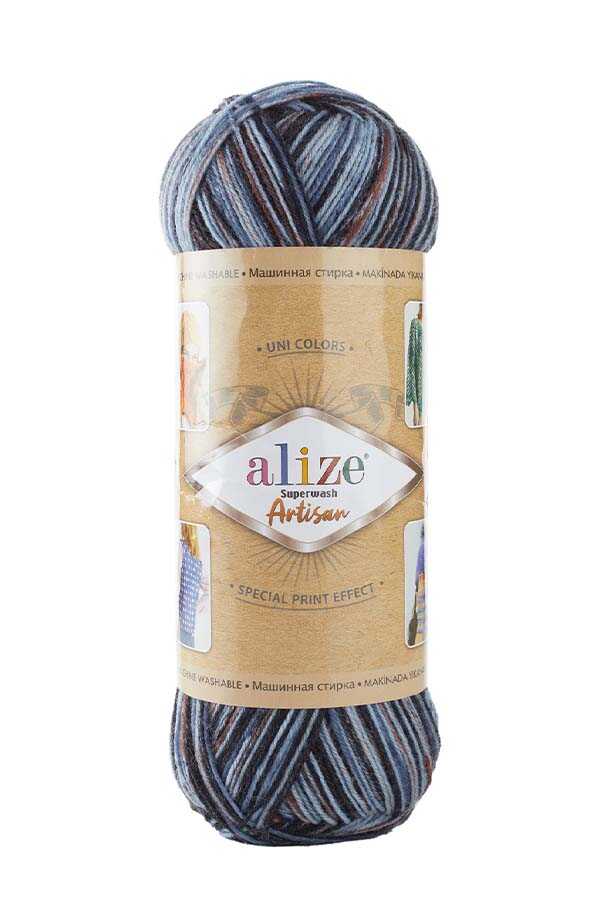 ALIZE SUPERWASH ARTISAN KNITTING YARN | 7941
