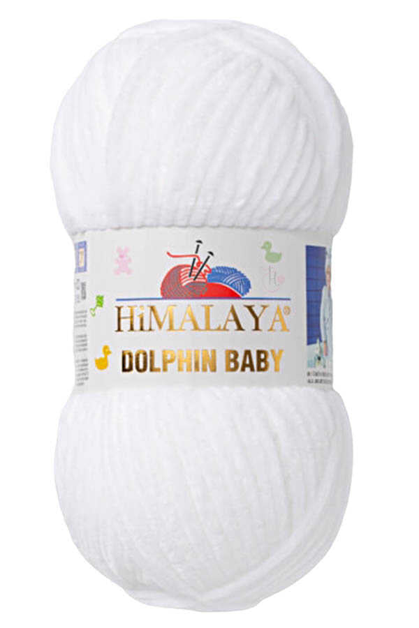 HIMALAYA DOLPHIN BABY YARN 80301 OPTIC WHITE
