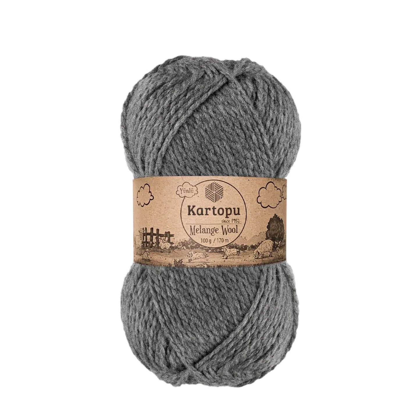 KARTOPU MELANGE WOOL K1002