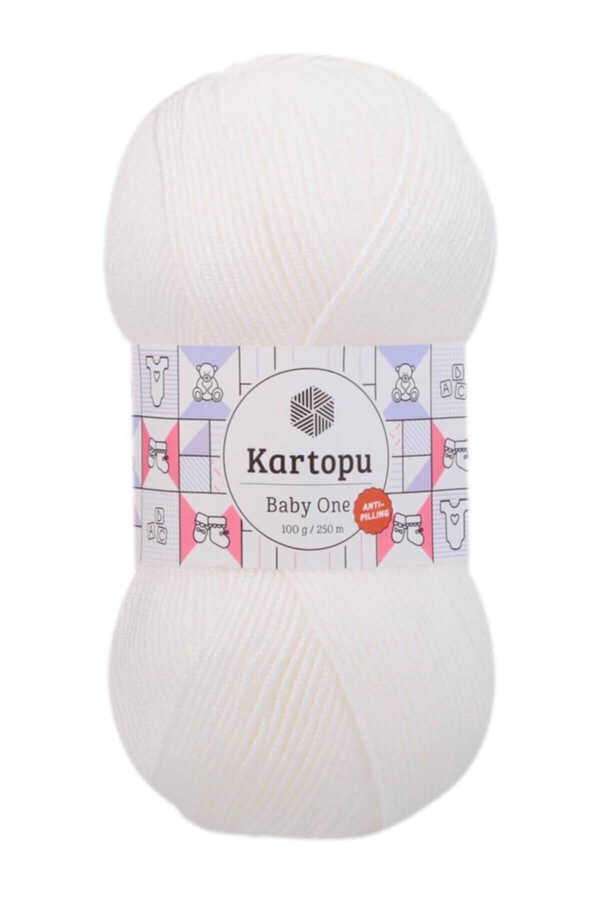 KARTOPU BABY ONE YARN K010 OPTIC WHITE