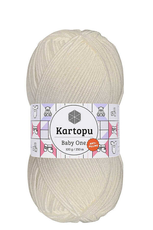 KARTOPU BABY ONE YARN K019 ECRU