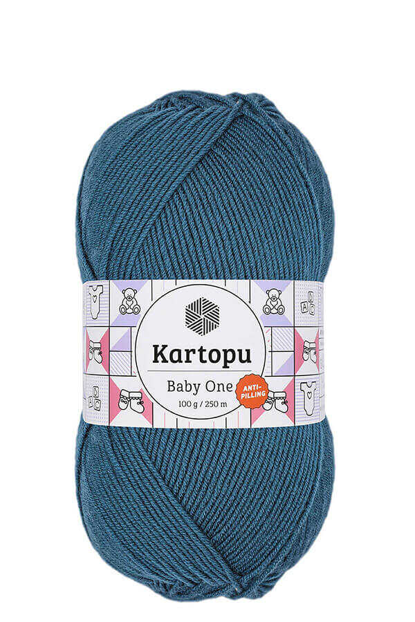 KARTOPU BABY ONE YARN K1467 PETROL BLUE