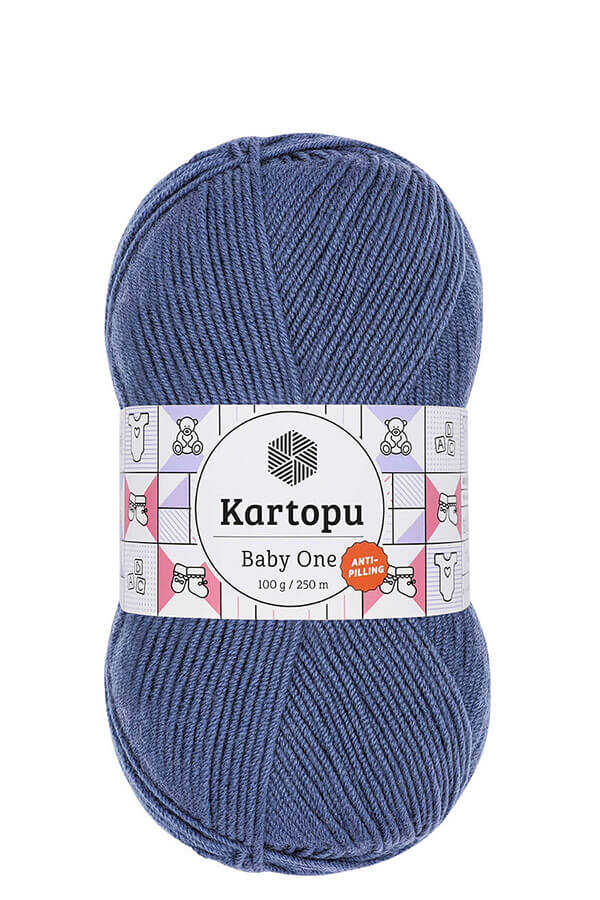 KARTOPU BABY ONE YARN K1533 DENIM BLUE