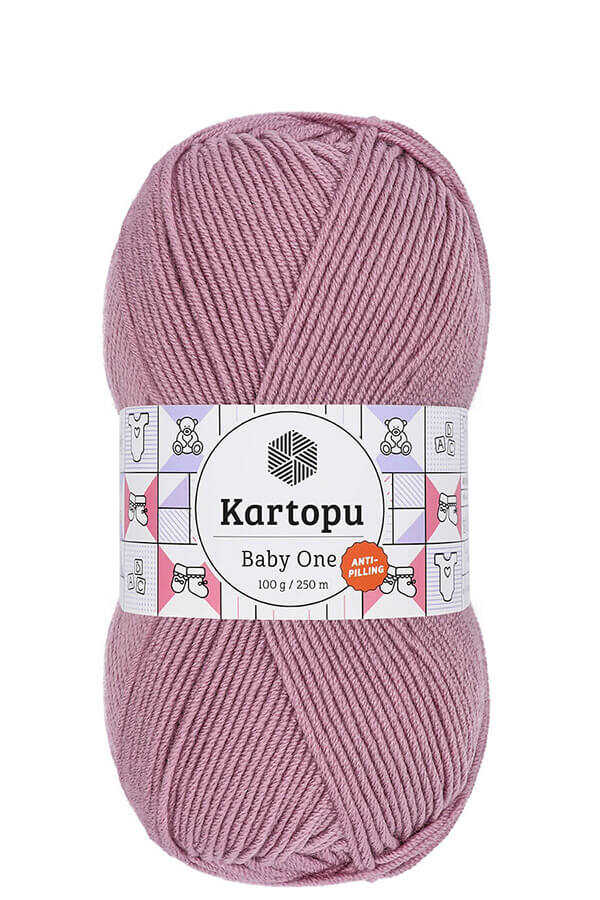 KARTOPU BABY ONE YARN K1763 DUSTY ROSE