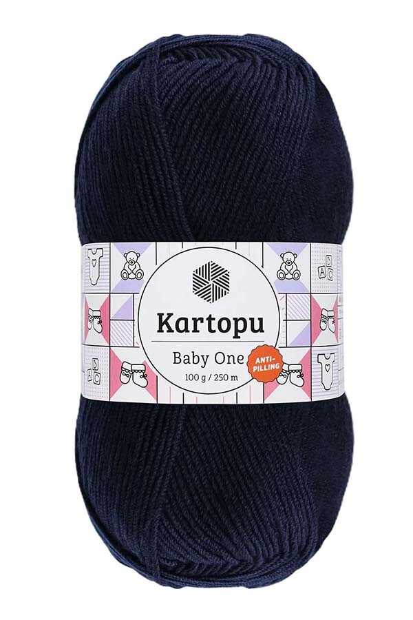 KARTOPU BABY ONE YARN K636 DARK BLUE