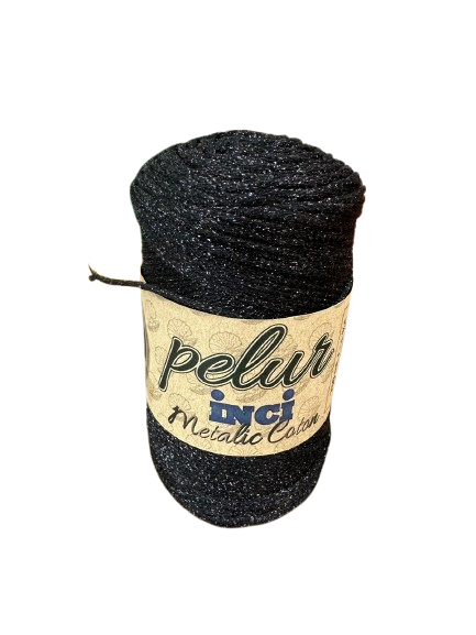 SİMLİ MAKROME İPİ - SİYAH