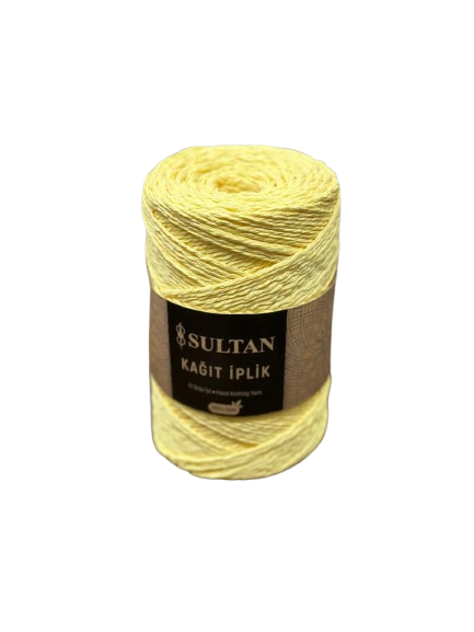 Sarılı Kağıt İp - Açık Sarı