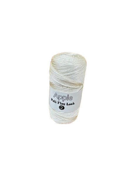 Polyester Makrome 2 Numara - Kırık Beyaz