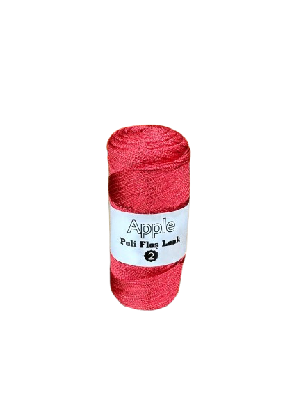 Polyester Makrome 2 Numara - Kırmızı