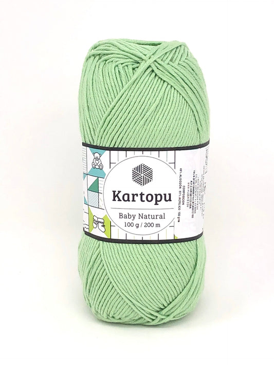 KARTOPU BABY NATURAL K1438 YEŞİL