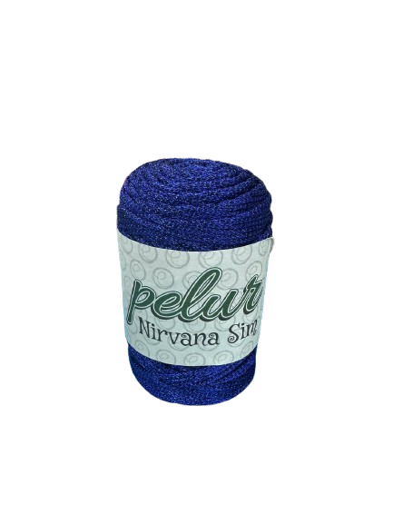 SİMLİ MAKROME İPİ - SAKS MAVİ