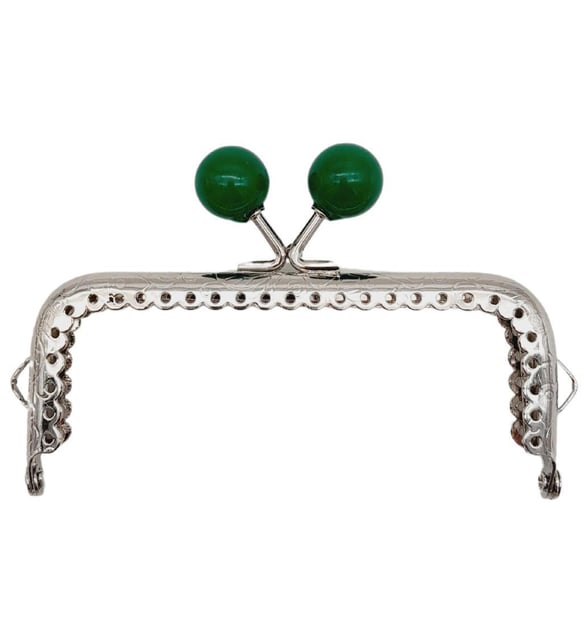 Cüzdan Klipsi - 10.5 cm Yeşil Topuzlu