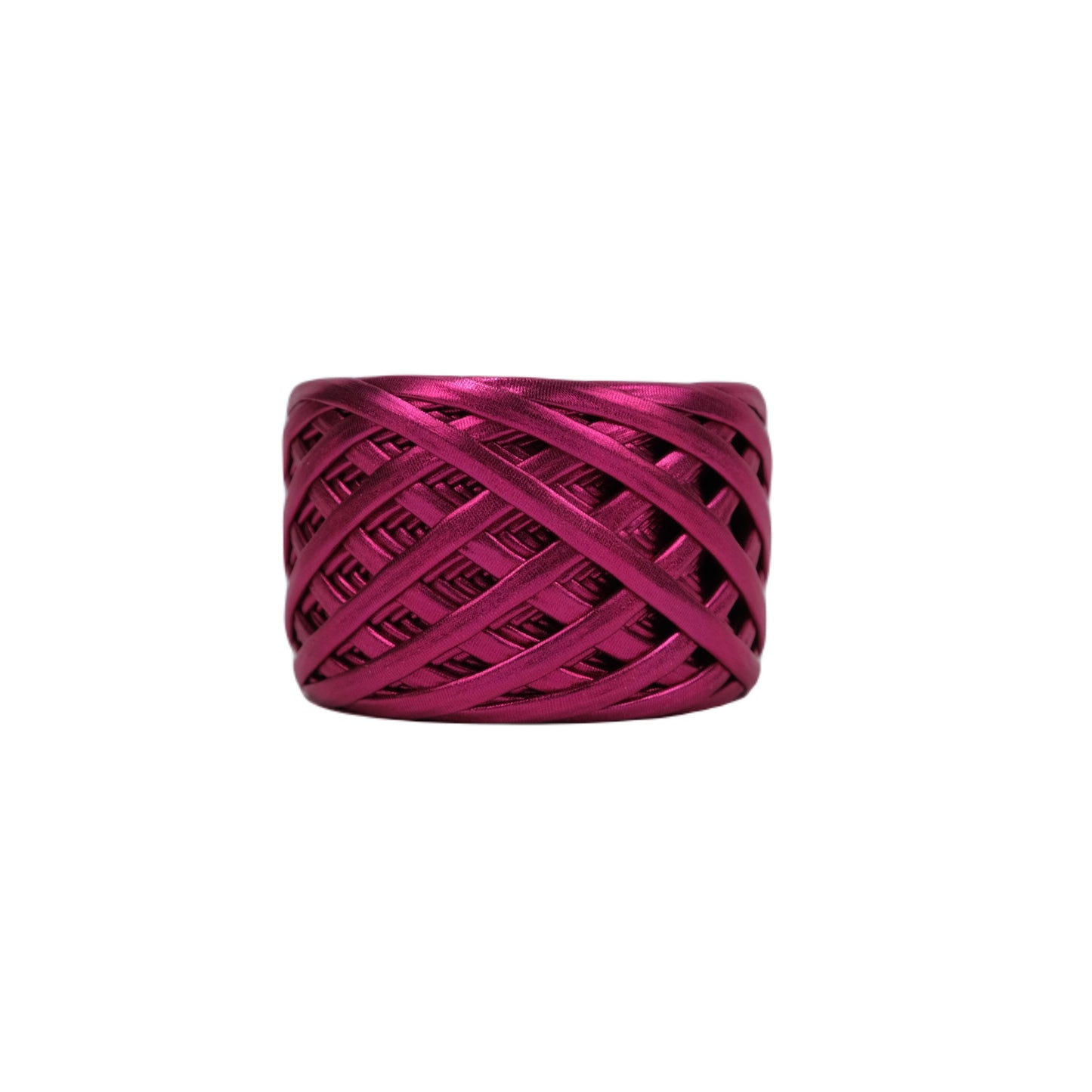 DERİ GÖRÜNÜMLÜ METALİK İP - FUŞYA