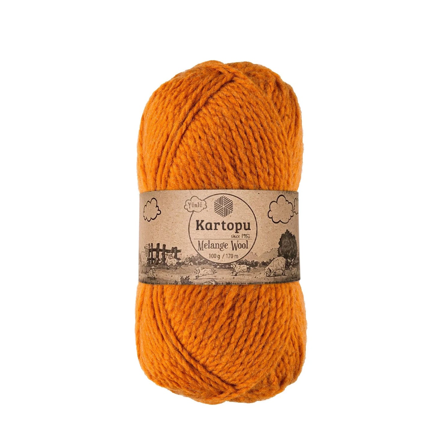 KARTOPU MELANGE WOOL K1854