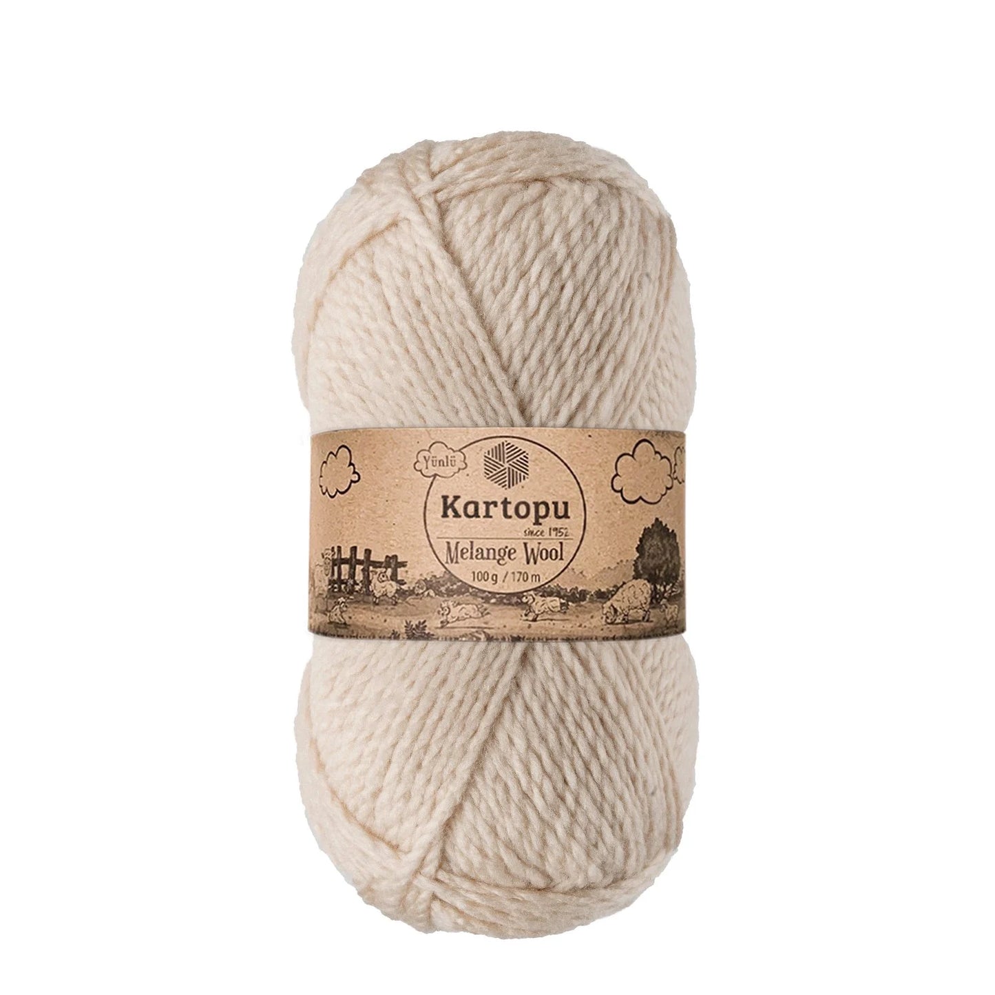 KARTOPU MELANGE WOOL K855