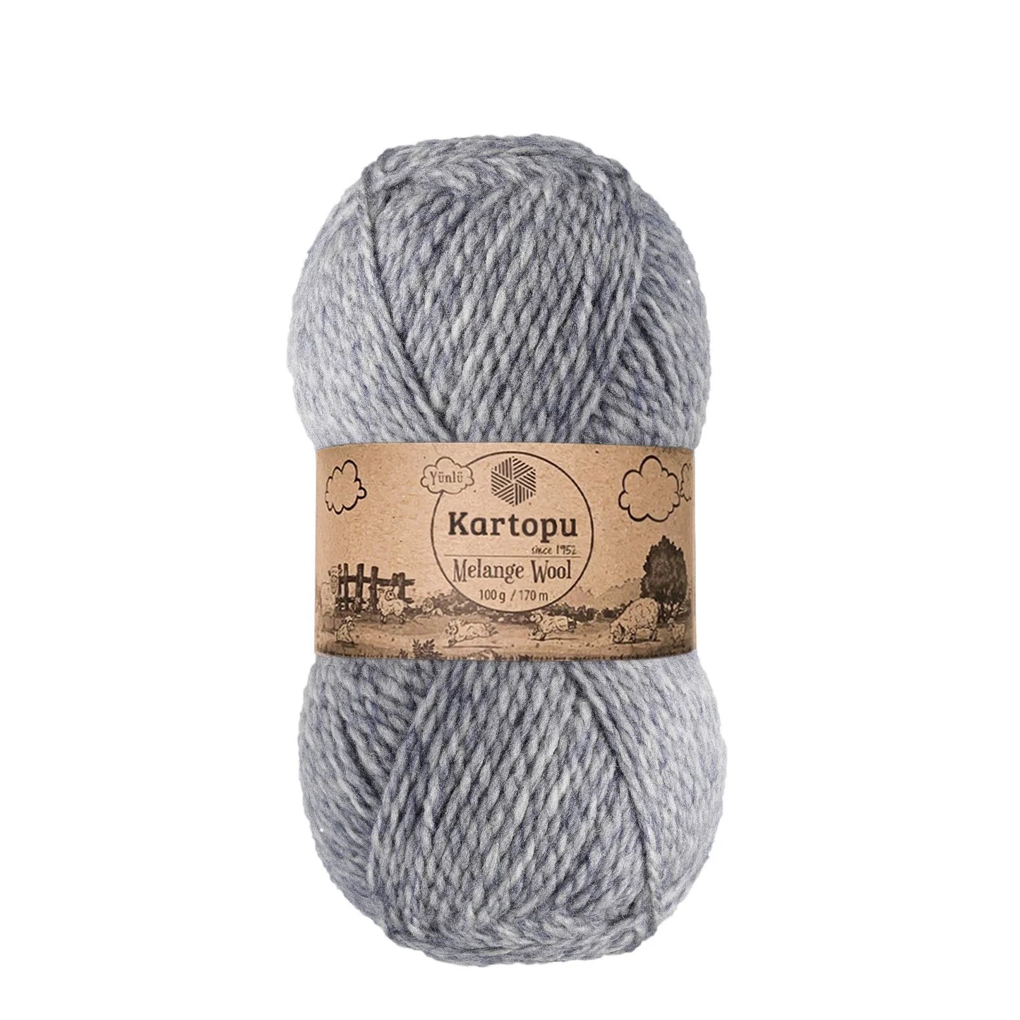KARTOPU MELANGE WOOL K9001