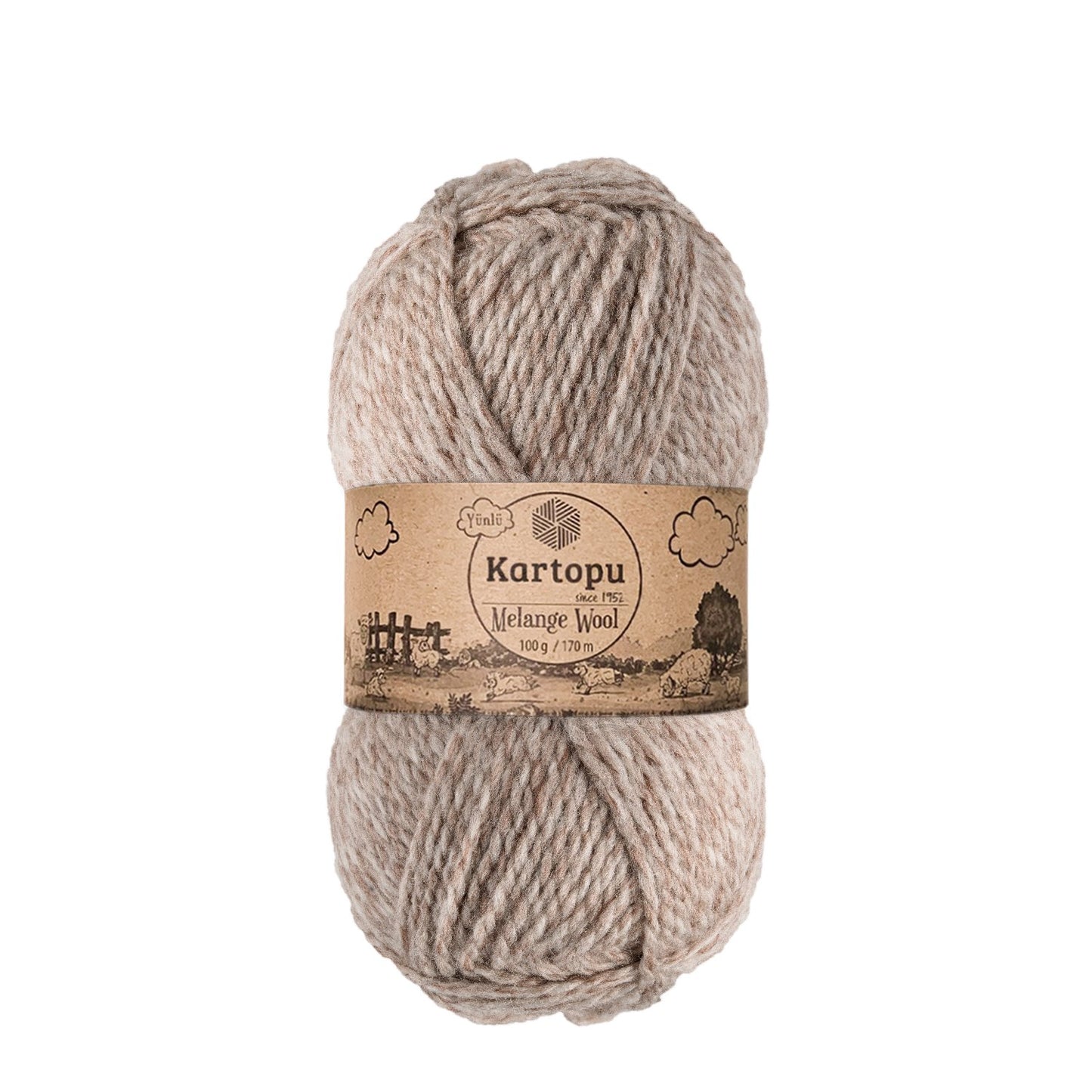 KARTOPU MELANGE WOOL K9002