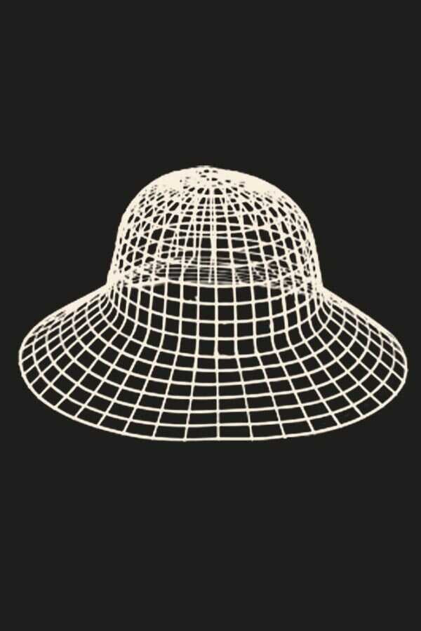 KANVAS PLASTİK ŞAPKA ŞEFFAF 35 CM